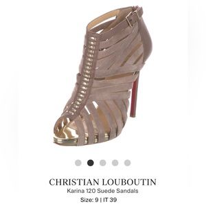Louboutin Karina Suede Sandals